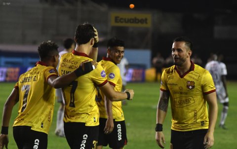 Gastón Campoi hizo el gol de Barcelona ante Delfín.