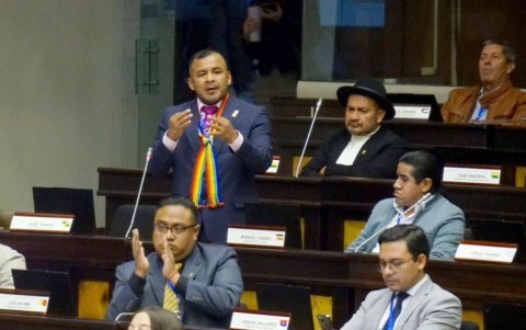 El asambleísta José Luis Nango es uno de los asambleístas de Pachakutik que fue expulsado por la Conaie en su último congreso.