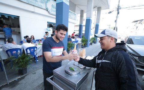 Los helados típicos también fueron los protagonistas.