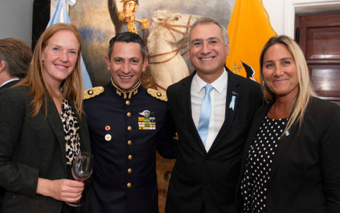 Flavia Daubert, Antonio Castro, Ronald Espina y Lorena Trangoni.