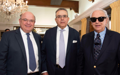 Luis Baca, Renato Terán y Jorge Elizagaray.