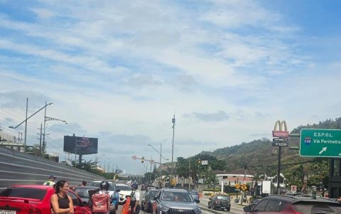 El tránsito se vio alterado por el incidente.