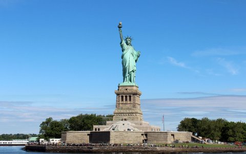 Fotografía de la Estatua de la Libertad en Nueva York (EE.UU.)