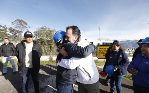 El alcalde Pabel Muñoz llegó la mañana de este 23 de julio de 2025 a la planta de El Troje, en el sur.