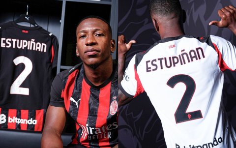 Pervis Estupiñán presentado de manera oficial en el Ac Milan.