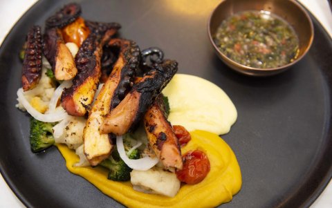 Quince platos son parte del menú de Savi Wine. Se recomienda el maridaje perfecto para cada plato en el sitio.