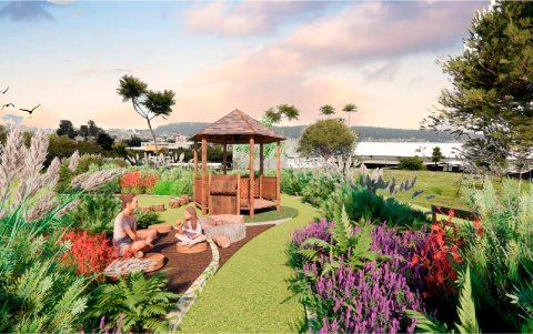 Cada hábitat incluye bancas de descanso y señalética educativa.