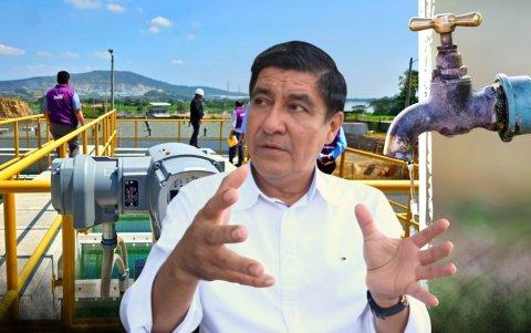 El alcalde de Daule explicó las razones de los cortes de agua en La Aurora.