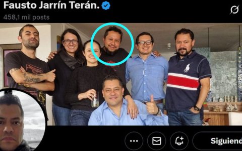 Fausto Jarrín y Christian Troya, asesor de Johanna Verdezoto en el CPCCS; también es su amigo al punto que lo exhibe en una foto en X.