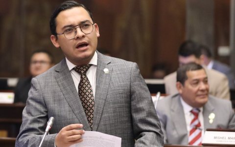 El asambleísta de ADN, Kevin Gallardo, impulsó el juicio político a Gonzalo Albán.