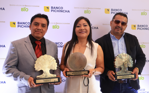 Santiago Guerra, Estela Arango y Diego Vallejo.