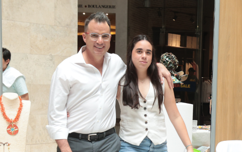 Andrés Jungbluth y su hija Lola.