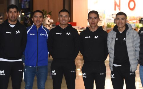 Equipo. Parte del Movistar Best PC que viajó el miércoles a Colombia.