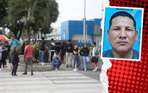 Familiares de Miguel Romero llegaron desde Puyo para retirar su cuerpo. Ocurrió el 25v de julio pasado.Joffre