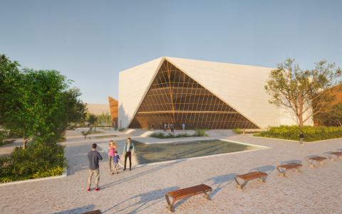 Así se proyecta el exterior del Museo Interactivo Barrio del Astillero.