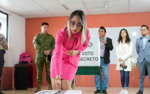 El CNE llevó a cabo un simulacro electoral en el cantón Sevilla Don Bosco, ubicado en la provincia de Morona Santiago.