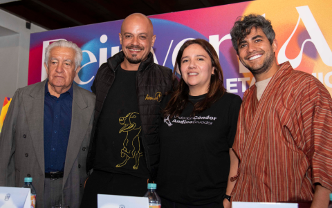 Pablo Guayasamín, Camilo Ramírez, Carolina Jiménez y Gabriel Juncal.