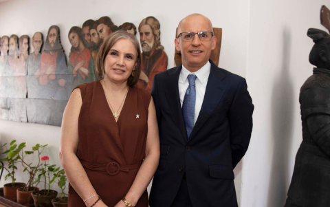 María José Rovayo y Christian Jaramillo.