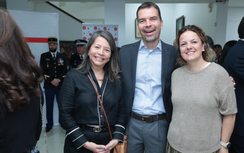 Adelina Landívar, Volker Meinlschmidt y Sabine Meinlschmidt.