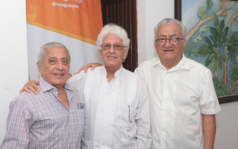 Freddy Rodríguez, Luis Maridueña y Guillermo Romero.