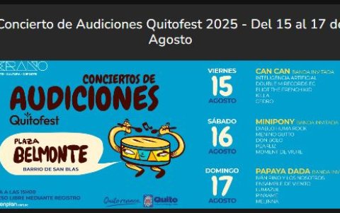 QuitoFest 2025 busca nuevas banda
