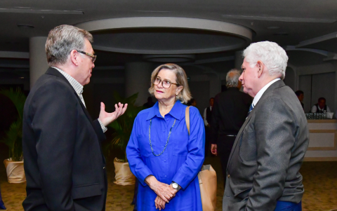 Gustavo Rivadeneira, Lucía Álvarez y Ezio Garay.