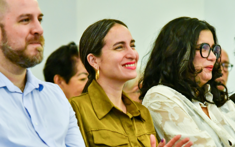 Romina Muñoz también estuvo presente.