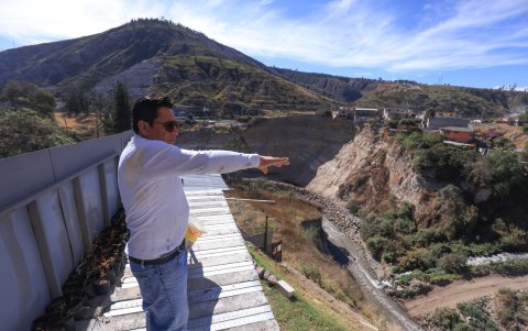 Daños. Mauricio Cáceres volvió a su casa después de cinco meses de haber sido evacuado.