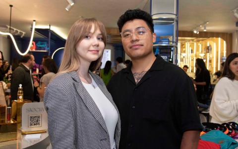 Alena Baibakova e Israel Saltos.