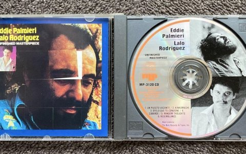 Imagen de la portada y disco del álbum 'Unfinished masterpiece', de 1975, publicado por Coco Records.