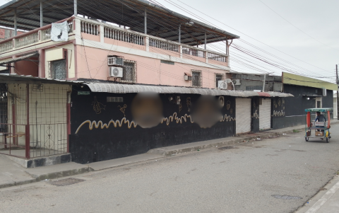 Escena del crimen en Santa Lucía, donde seis personas fueron asesinadas la madrugada del domingo.