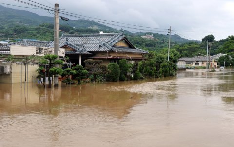 Las lluvias en Japón han afectado a miles de ciudadanos.