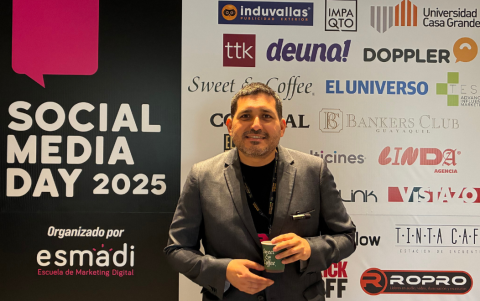 Francisco Robles, organizador del Social Media Day Ecuador, define el evento como una fiesta del marketing digital que conecta a los referentes más influyentes de Latinoamérica.