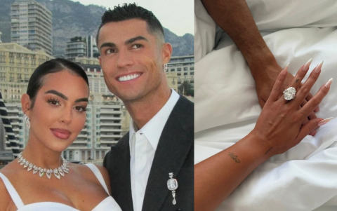 Hasta ahora el anillo de compromiso que entregó CR7 es el más costoso en el mundo futbolero.