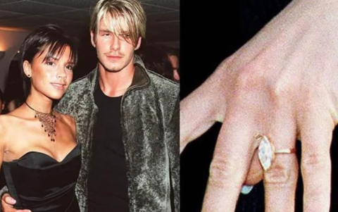 Era 1998 y David Beckham le regalaba el primer anillo a Victoria que estaba valorado en 85 mil dólares.