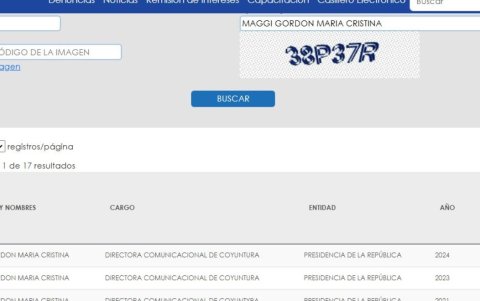 Cristina Maggi aparece registrada ante la Contraloría General como directora comunicacional de Coyuntura.