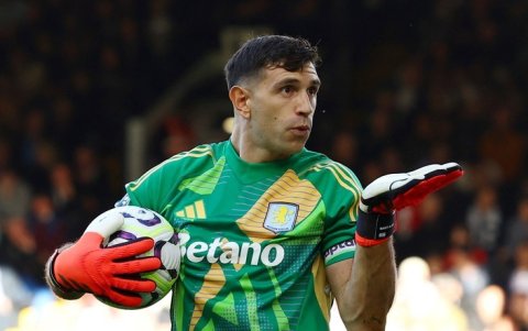 Emiliano Martínez, portero argentino del Aston Villa.