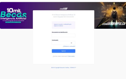 Los interesados podrán postularse del 15 al 22 de agosto de 2025 a través del portal del Senescyt.