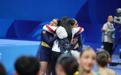 La dupla tricolor celebraron hasta las lágrimas el segundo lugar.