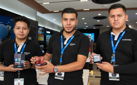 Christian Fraissol, Christopher Valencia y Adrián Ortiz.