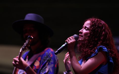 Álex Eugenio y Michelle Espinosa.