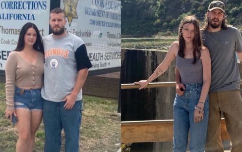 Lana del Rey junto a Jack Donoghue a la izquierza y Ethel Cain junto a Jack Donoghue a la derecha, dos relaciones en momentos diferentes