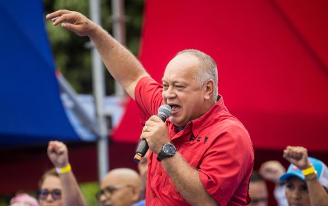 Ministro de Interior y Justicia de Venezuela, Diosdado Cabello.