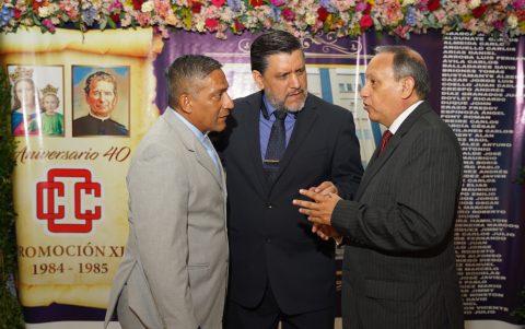 Ricardo Doylet, John Duque y Freddy Erazo.