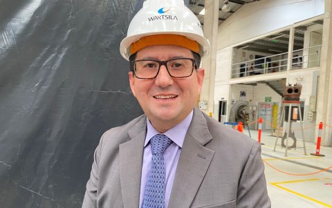 Gonzalo Granda, gerente general de Wärtsilä, en las instalaciones de la empresa, en Tababela, Quito.