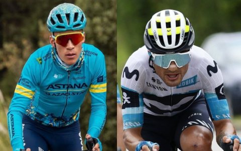 Los ciclistas Martín López (i) y Jefferson Cepeda serán los únicos representantes ecuatorianos en la Vuelta a España.