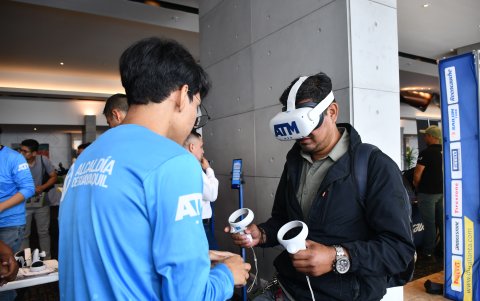 Demostración de seguridad vial con realidad virtual.