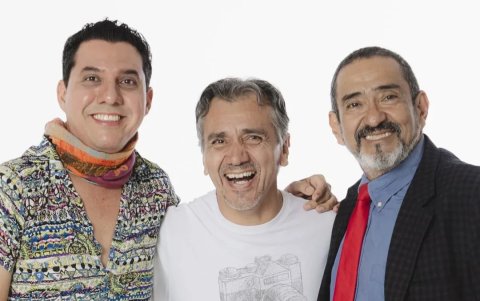 Con Ney Calderón y Jorge Toledo.