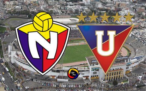El Nacional recibe a Liga de Quito en el estadio Olímpico Atahualpa este domingo 23 de agosto.