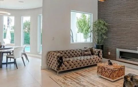 Interior de la vivienda en la que vivieron María Paula Christiansen y José Serrano, en Doral, Miami.